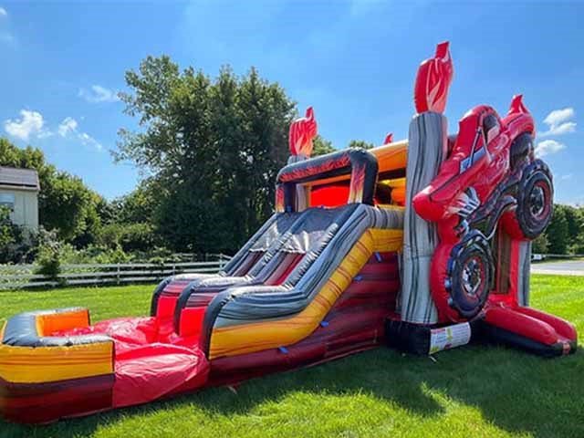  Inflatable Bouncer Slide Combo Monster Truck Water Slide